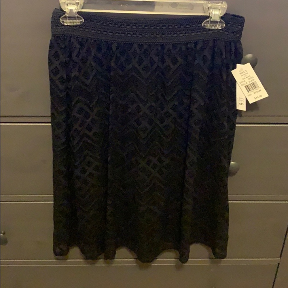 Knee length skirt